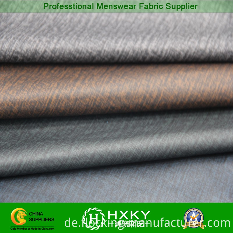 New Design Polyester Taffeta Fabric with Embossed for Men's Casual Jacket